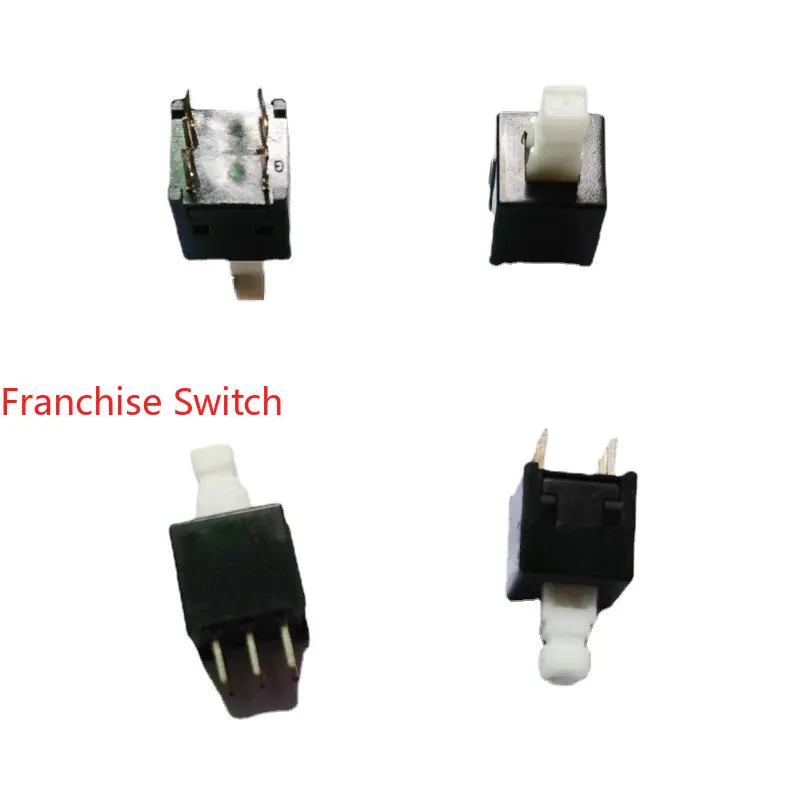 10PCS PS-22E85L Square Head Button Self-locking Switch 8.5*8.5MM Double Row 6-pin Lock 3.3*3.3MM