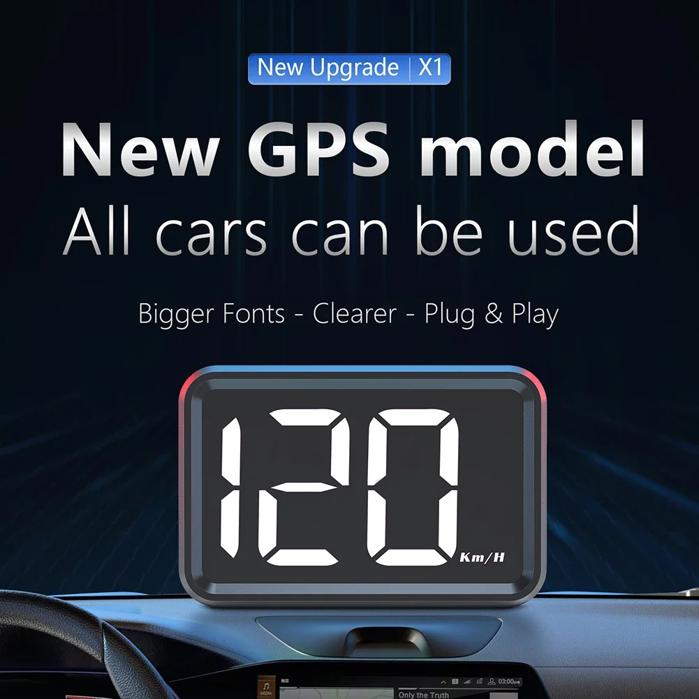 High Definition LED GPS Speedometer Car HUD Suitable for Various Vehicles Simple to InstFor All and Operate Easily