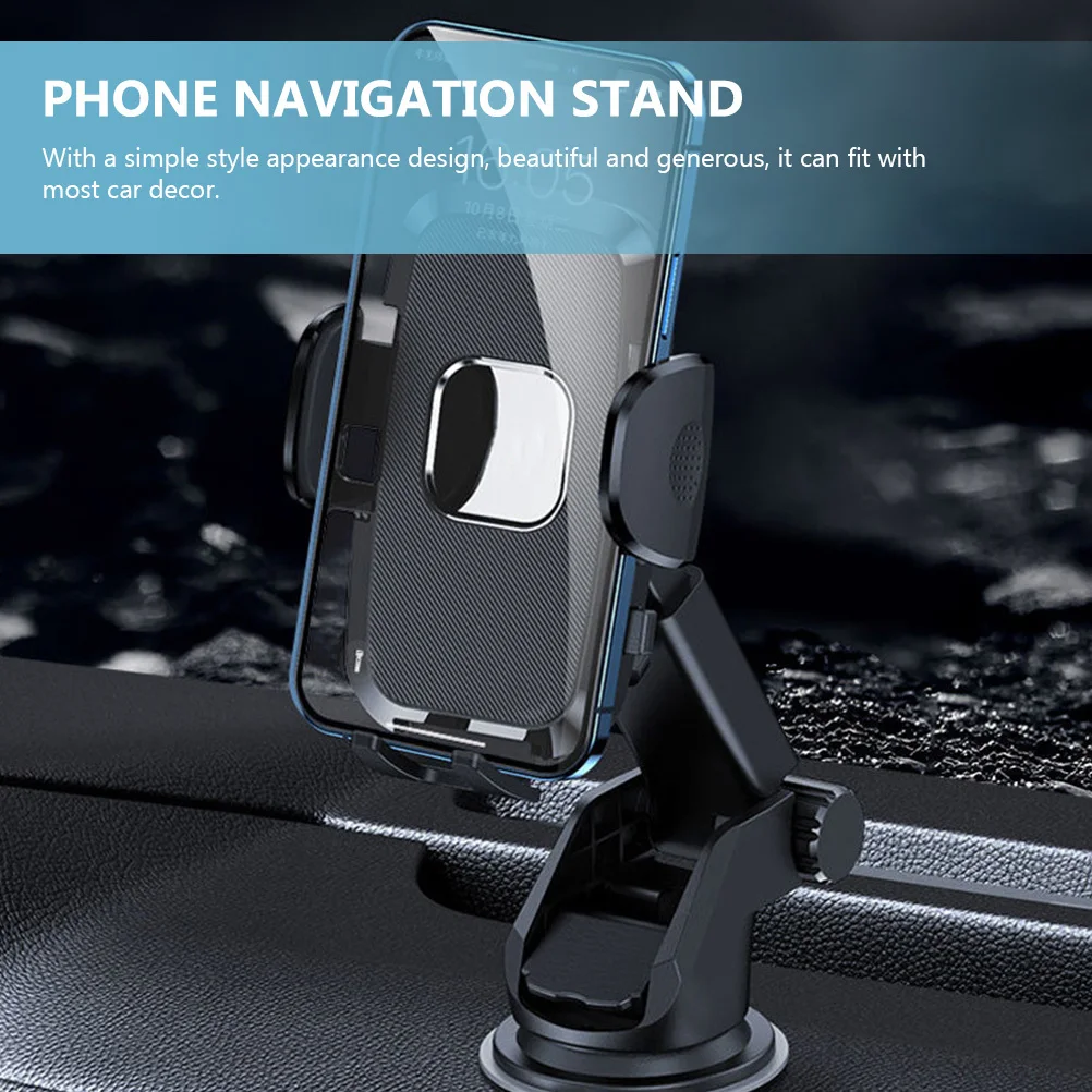 

Suction Cup Car Phone Stand Durable Navigation Bracket for Windshield Console Console Phone Rack