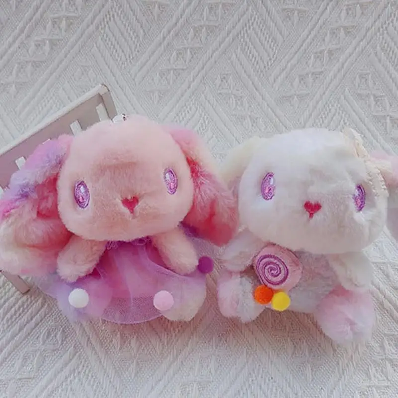 Cute Bag Charm Colorful Small Plush Keychain Stuffed Animals Keyring Creative Purse Backpack Charm Backpack Keychains Handbag