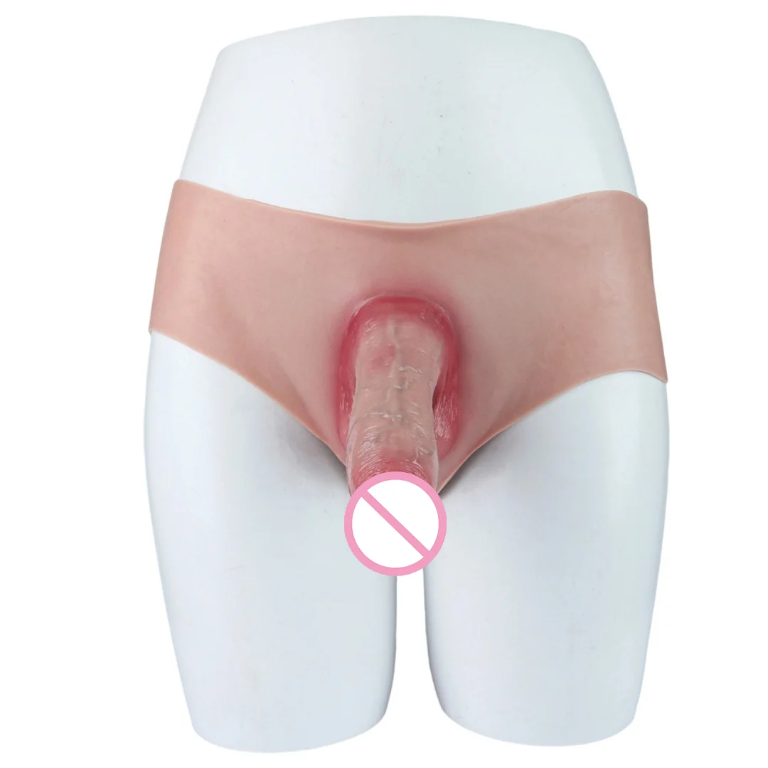 6.65in القضيب كم واقعية سميكة يمكن ارتداؤها جوفاء دسار كم الديك المكبر تسخير حزام سيليكون دسار موسع للأزواج