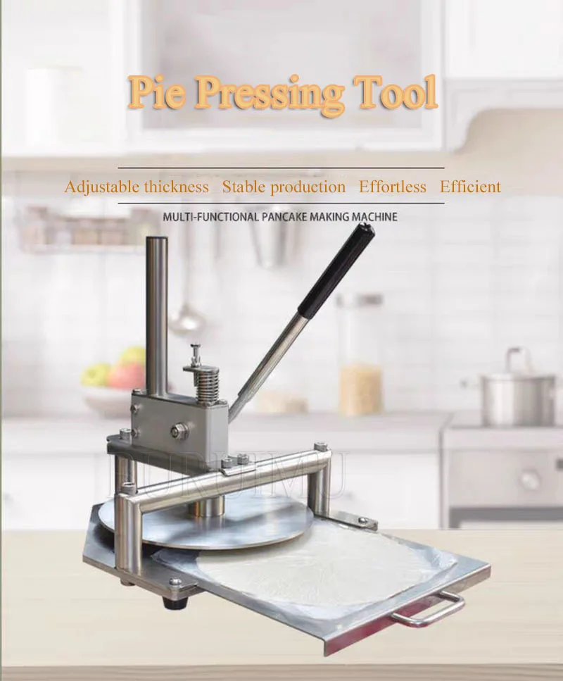 Manual 25cm Pizza Dough Press Machine Pizza Dough Flattening Press