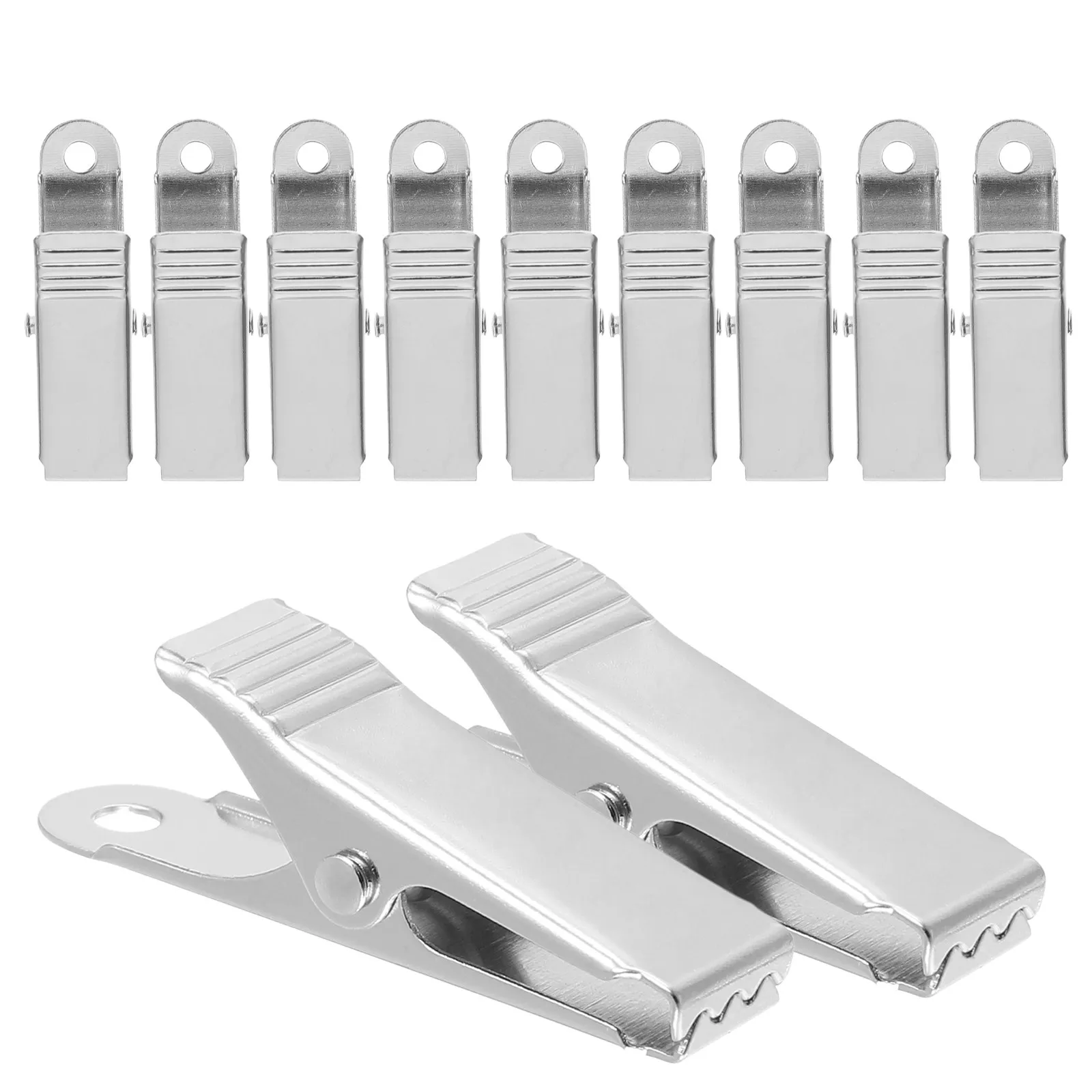 50pcs Mini Metal Alligator Clips – Locking Spring Clamps for Electrical Testing, Wires, Cables & Photography