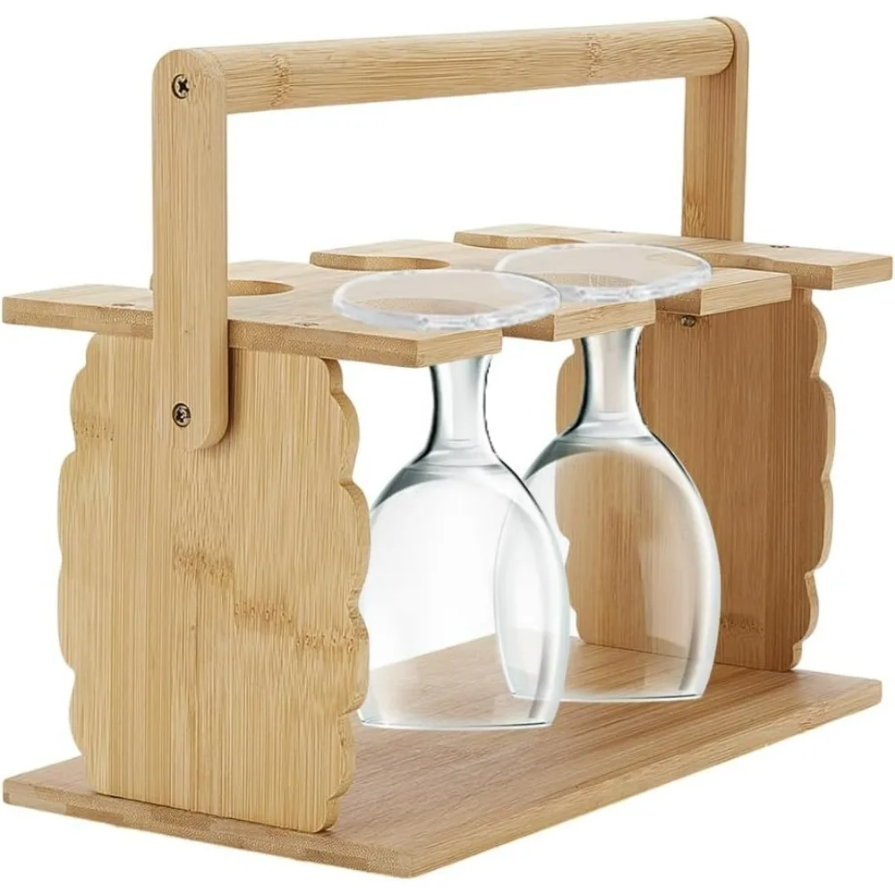 

Wooden Whisky Glass HolderWood Serving Tray for Whiskey Goblet Hanging Display Rack Whiskey Tasting Glass Rack