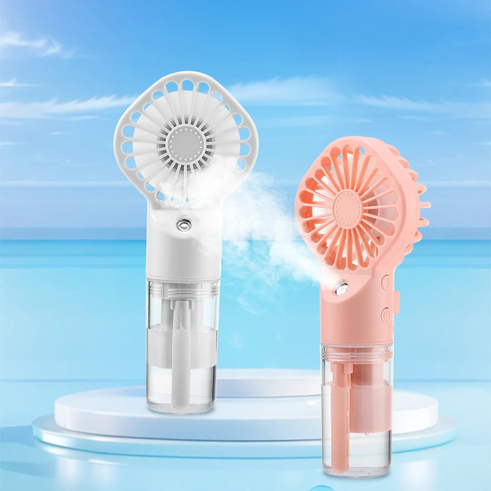 Water Spray Mist Fan Portable Handheld Mini Fan For Room Outdoor Camping Air Cooler Fan Face Hydration Device Humidifier