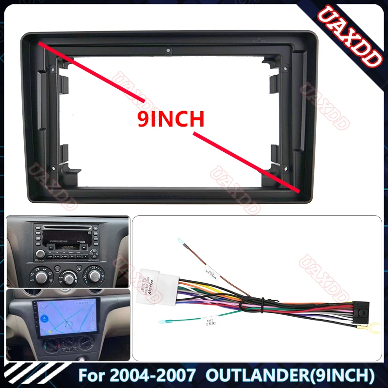 

Автомобильный DVD-радиоприемник Android для 2004-2007 Mitsubishi OUTLANDER 9-дюймовые стерео-экраны видеопроигрыватель с рамкой