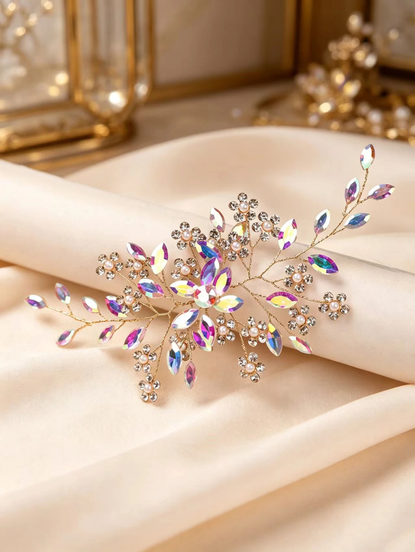 진주와 라인스톤 장식이 있는 부드러운 핑크 크리스탈 신 - Wedding Dress Supply 리뷰 및 가격