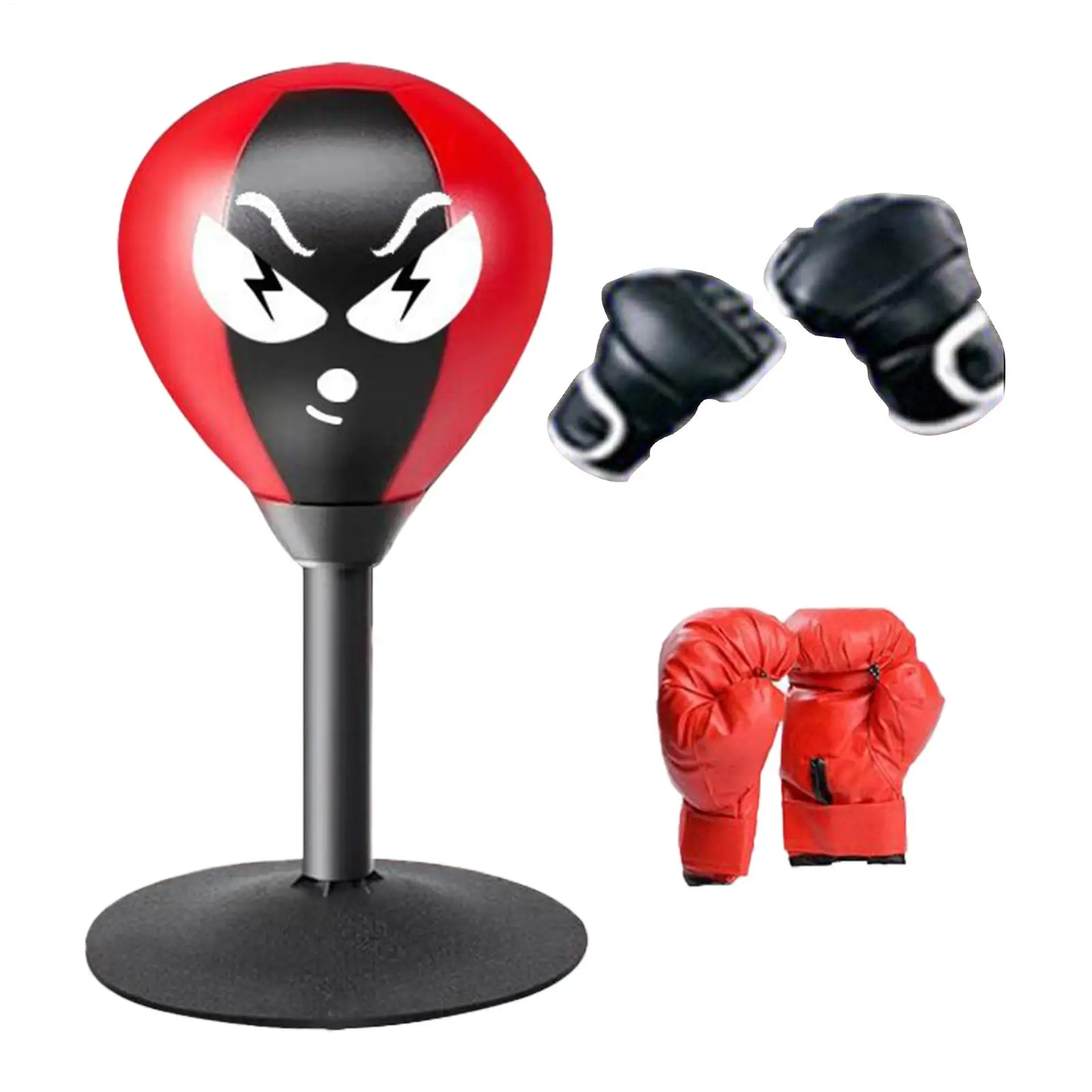 Saco de boxe de mesa saco de boxe de alívio do estresse saco de boxe de mesa com ventosa bola de boxe para crianças adultos