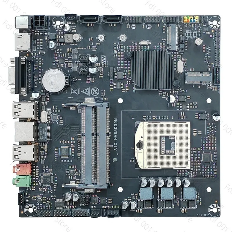 HM65 all-in-one computer main board DDR3 memory with COM interface ITX industrial control main board DC12V-19V power supply