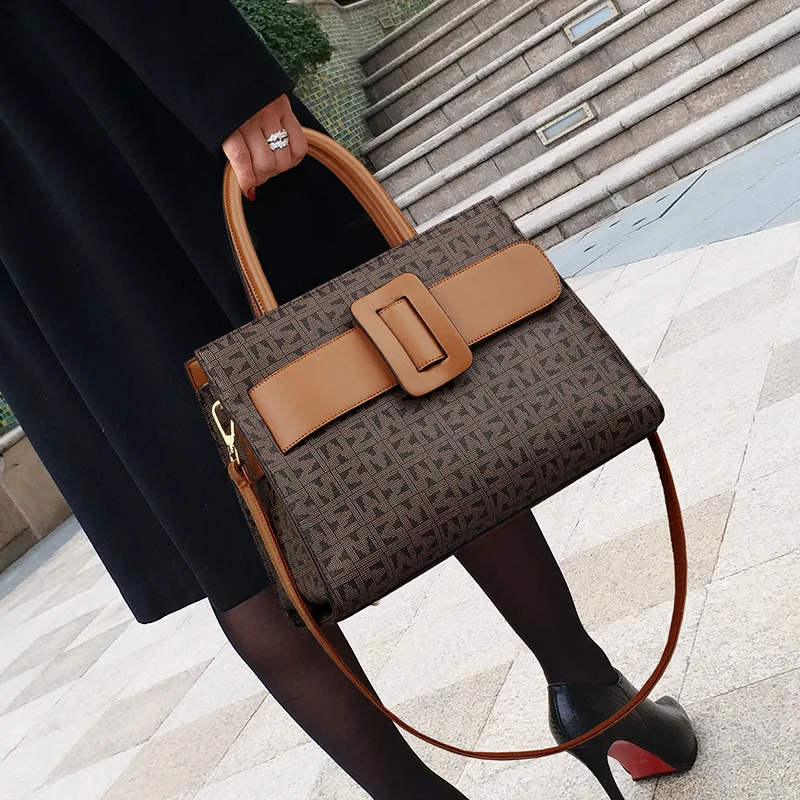 Luxury Designer PU Leather Shoulder Bags For Women Large Capacity Handbags Travel Female Hand Bag Female Big Tote Bags Bolso