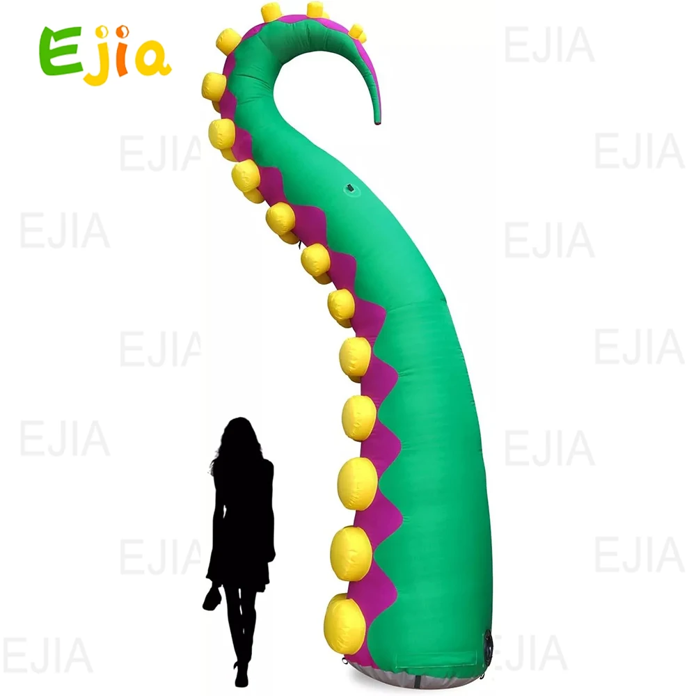 Pulpo inflable iluminado, tentáculo gigante de 13/14/20 pies con soplador de aire para decoración de fiesta de Halloween, publicidad