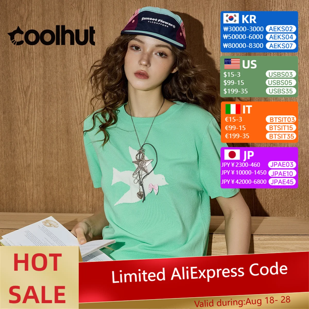

COOLHUT Women's Blouse 2025 Soft Jacquard Knit Top Bow Detail Round Neck Short Sleeve Y2K Trendy Tee Shirt Pullover For Woman