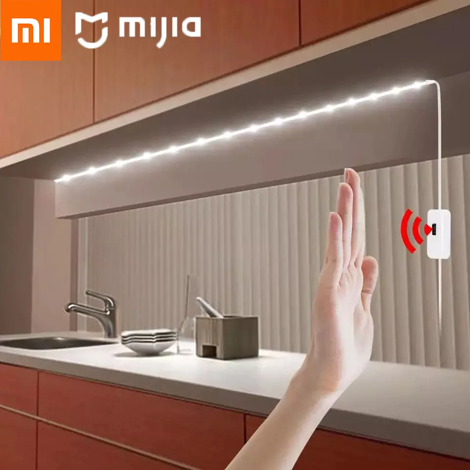 Xiaomi Youpin-Bande lumineuse USB à capteur infrarouge, balayage manuel, sous armoire, rétroéclairage de mouvement LED, bureau, cave à vin