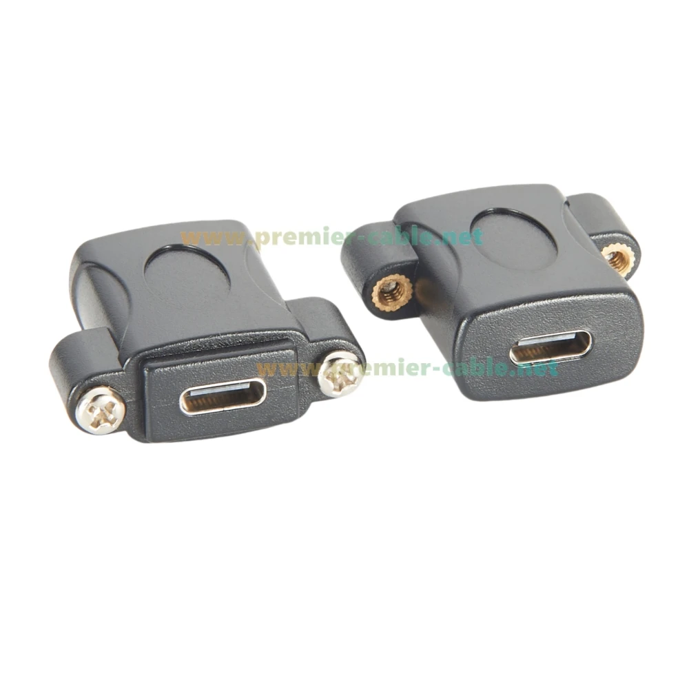 

Разъем USB 3.1 типа C «мама-мама» для крепления на панели, 10 Гбит/с, 100 Вт, разъем USB C, сквозной удлинитель, переборочный разъем