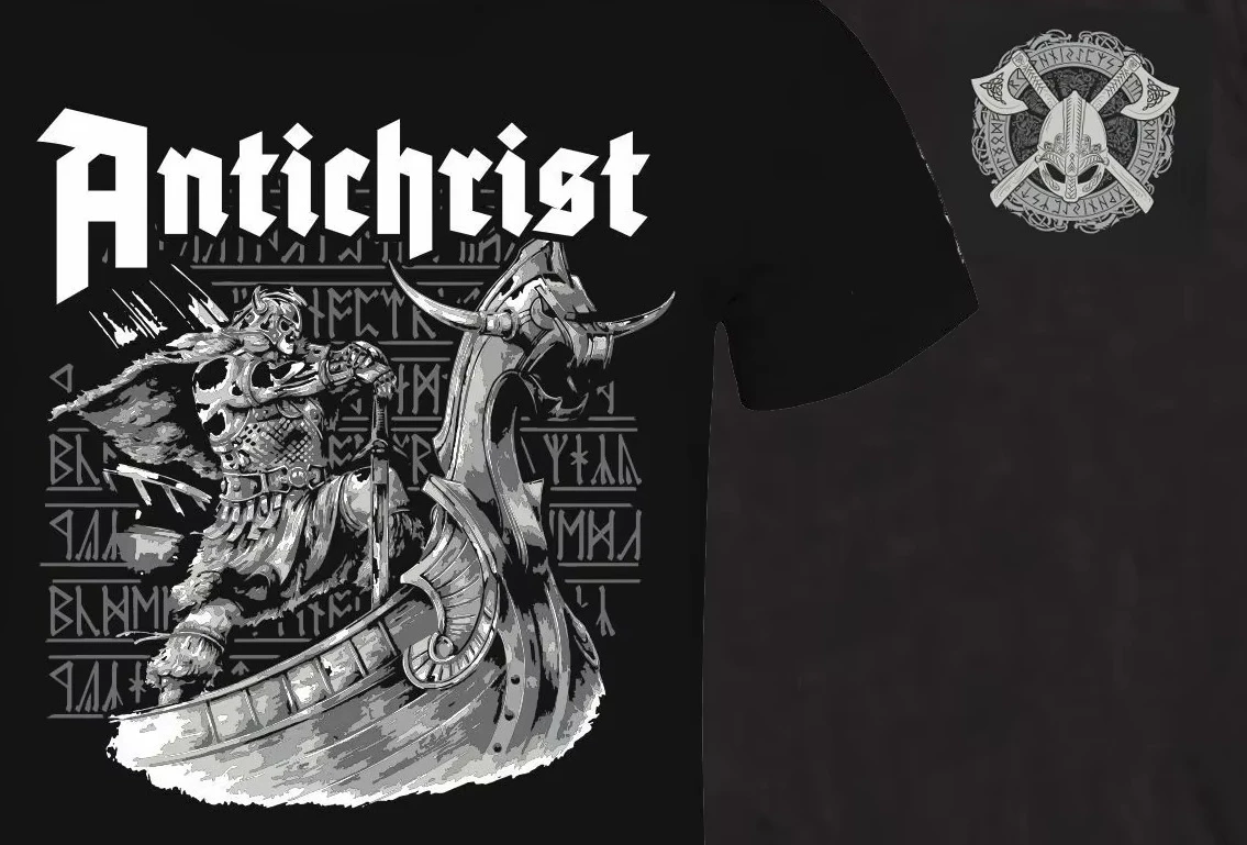 

Antichrist Nordic Warriors Germanic Faith Celts T Shirt. New 100% Cotton Short Sleeve O-Neck Casual Mens T-shirts Size S-3XL