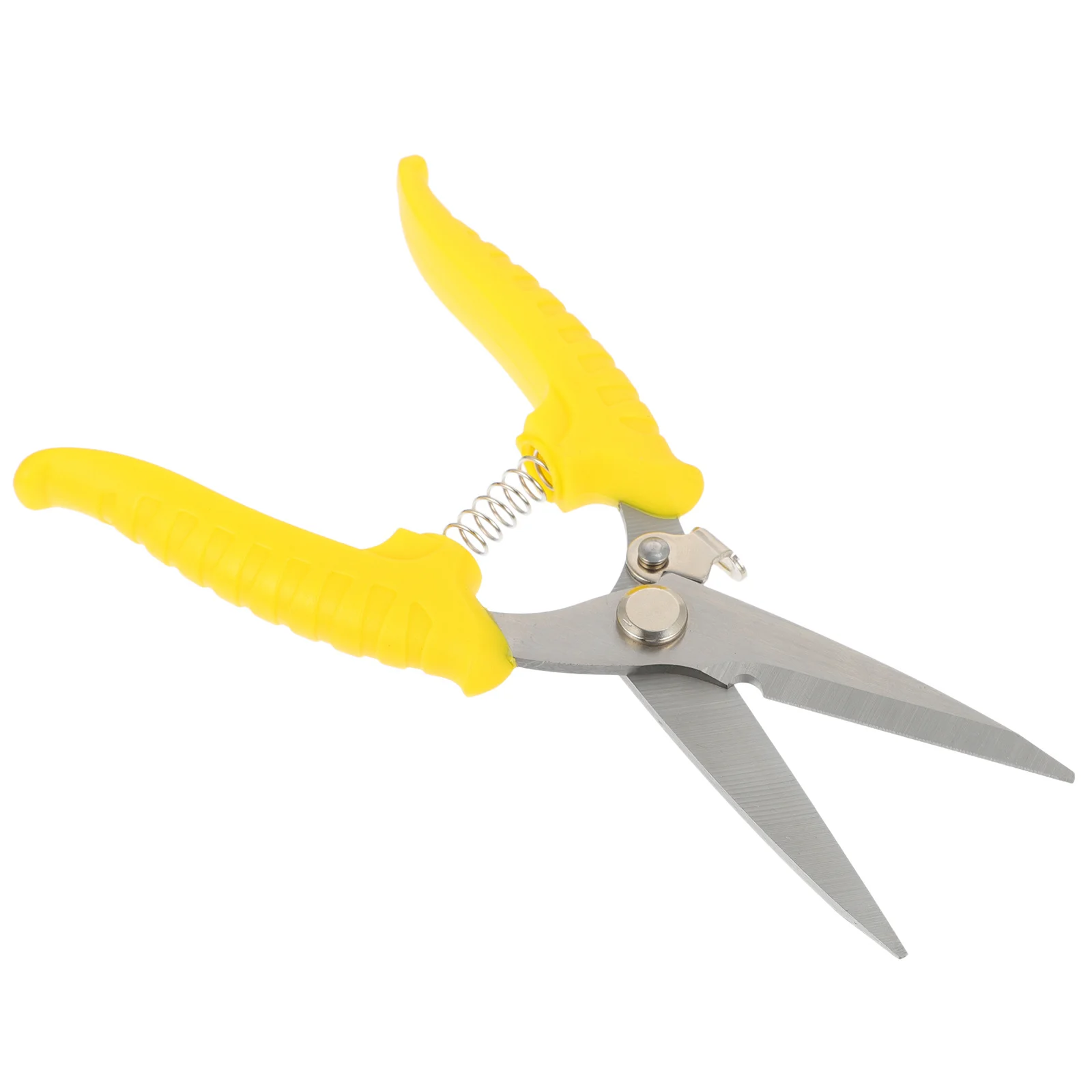 

1pc Serrated Scissor Stainless Steel Sharp Edge Non-Slip Handle Smooth Burrs-Free Pruning Shear Gardening Tool Yard Pruning