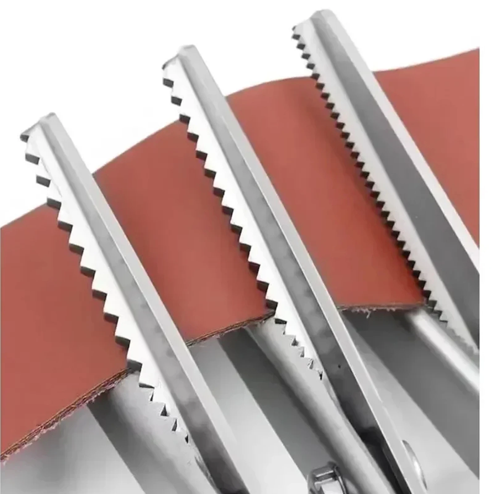 Stainless Steel Fabric Cloth Crafts Scissors, Triangle /Circle Arc Teeth Lace Dressmaking Zig Zag Cut Tailor's Sewing Shears