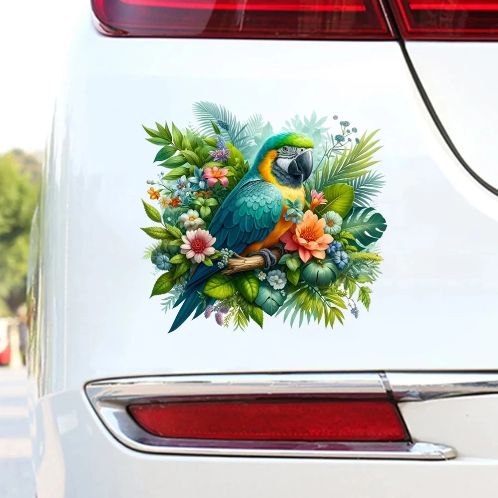 

Виниловые наклейки с изображением зеленого попугая, самоклеящиеся, водонепроницаемые, защищающие от царапин, используются для автомобилей, ноутбуков, мотоциклов, фургонов, домов на колесах