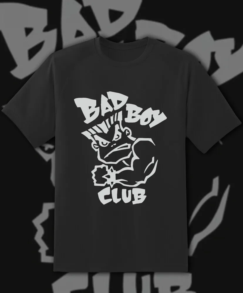 Bad Boy Club Retro Main Logo Retro Video Game T Shirt Fast Ship!