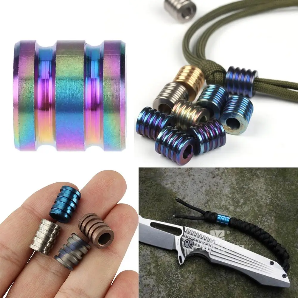 Cuchillo colgante EDC con paracord de aleación de titanio - imagen 3