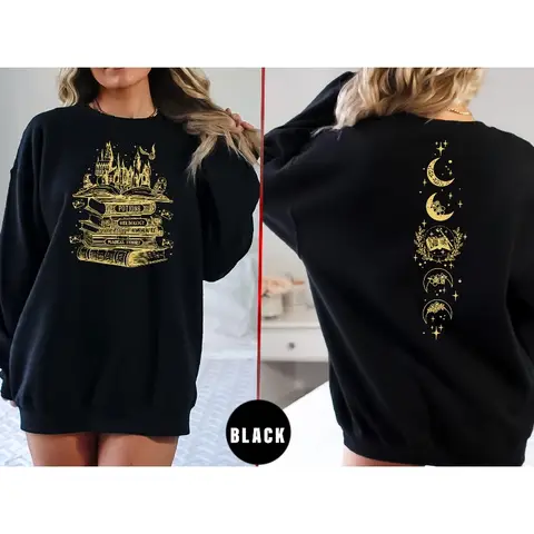 Wizard Castle Sweatshirt Women's Hoodie Autumn and Winter New Item Suitable for Both Men and Women Casual Fashion Streetwear