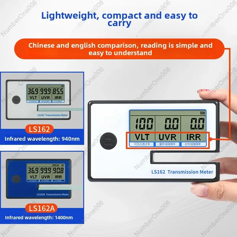 Linshang Solar Film Testing Instrument LS162 Portable Automotive Glass Insulation Film Tester LS160 Film Tester