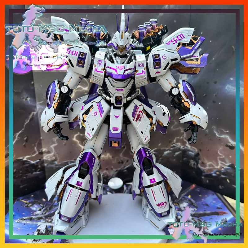 

DABAN 6631 Black Gold Purple SAZABI MG 1/100 Anime Action Figures Assembly Model Kit Robot Collection Kids Toy