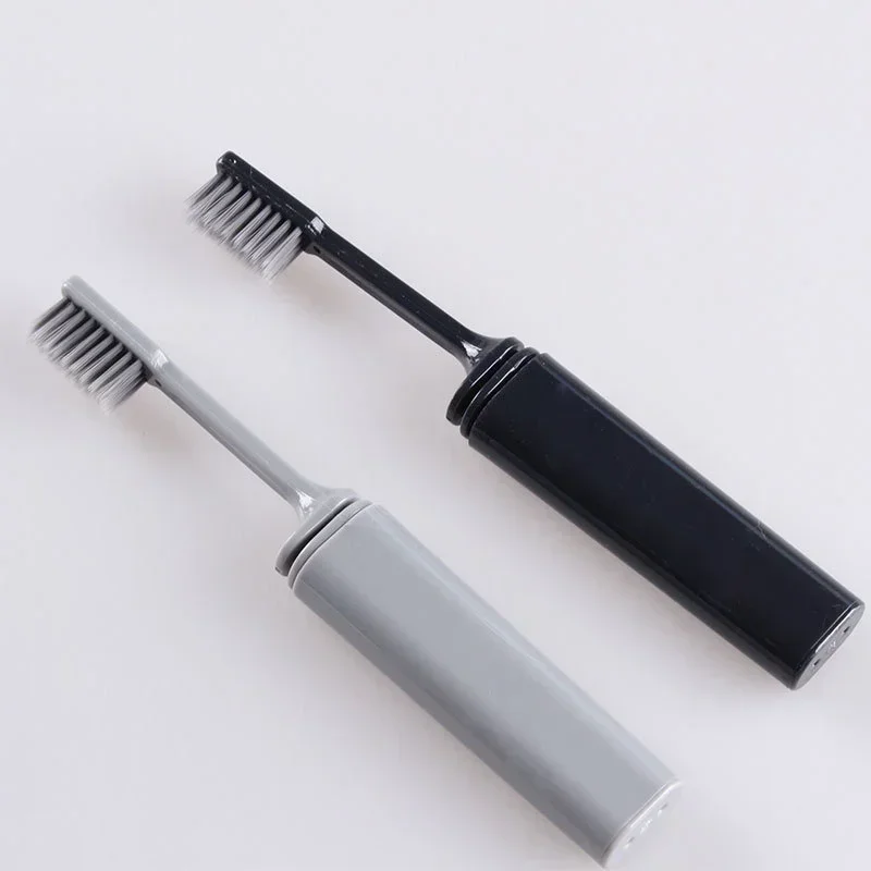 1pcs Folding Travel Toothbrush Outdoor Portable Small Tooth Brush Bamboo Charcoal Toothbrushes for Adults Teeth Brushes