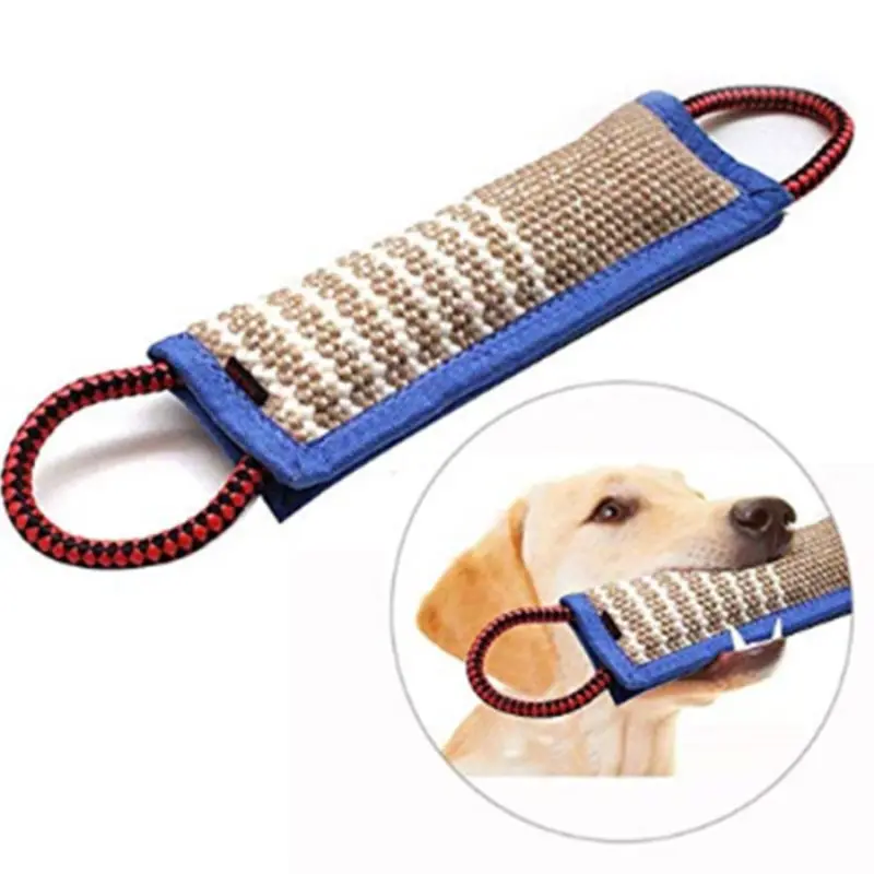 Dog teether Dog chewing toy Dog Bite Pillow Jute Bite Chewing Fetch  Puppy Training Interactive Play Dog Tooth Chewing Supplies