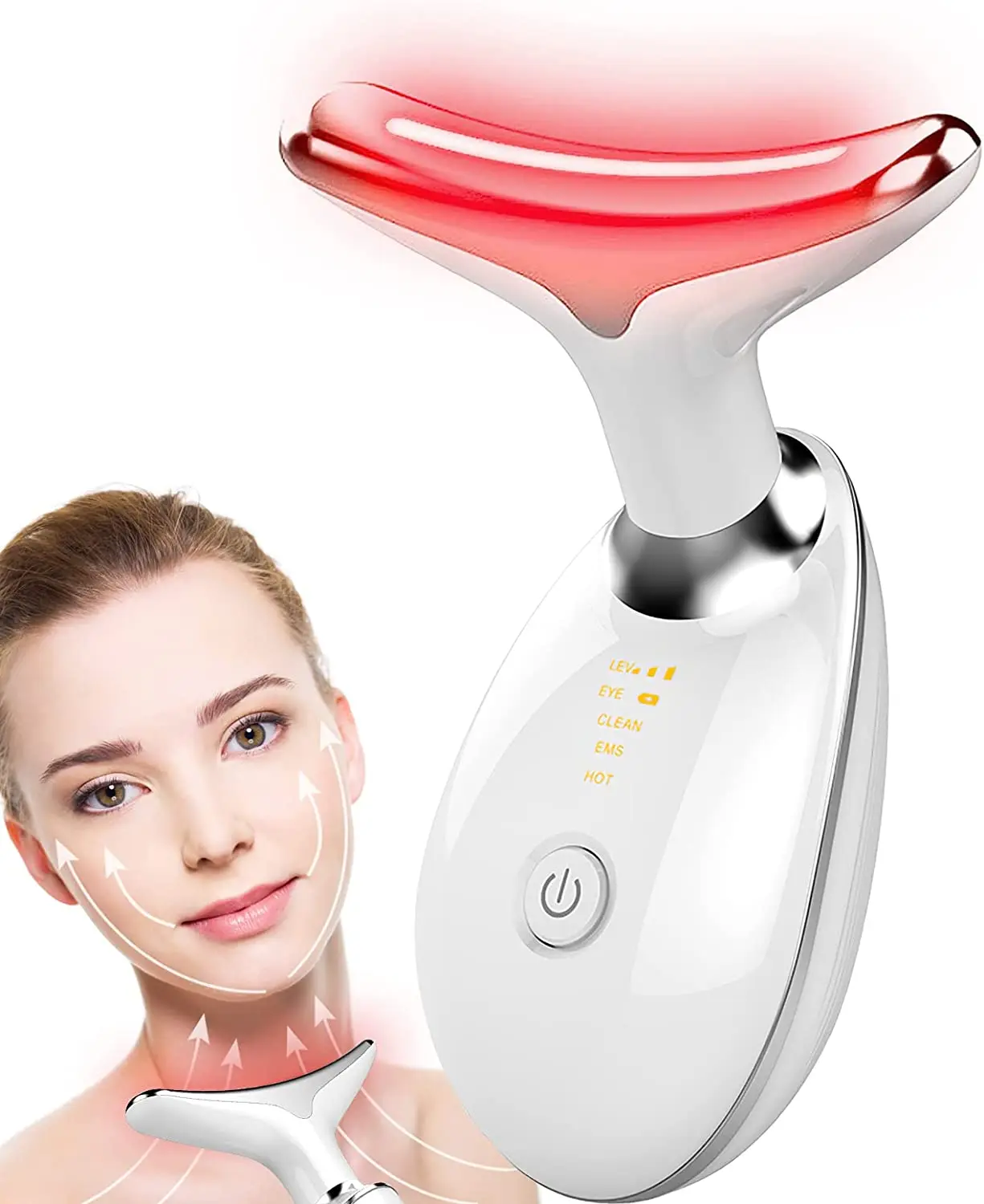 EMS Face Massager Neck Facial Lifting Machine  Reduce Double Chin Anti Wrinkle Skin Tightening Tools