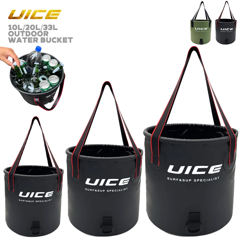 Cubo plegable para coche de 10L/20L/33L, bolsa de Surf, fregadero plegable impermeable, lavabo plegable portátil, Camping, senderismo, pesca, cubo de almacenamiento