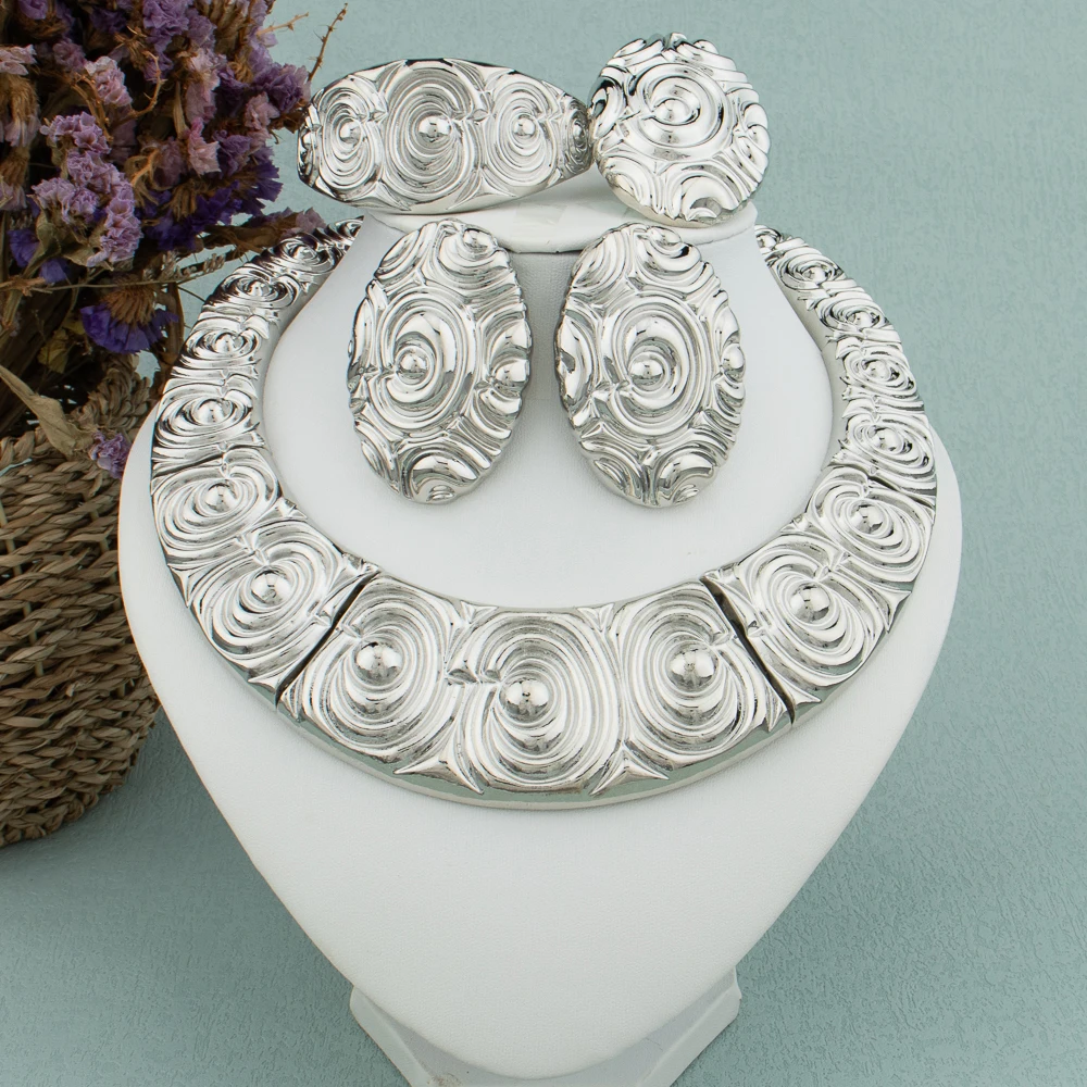 Dubai Big Jewelry Set Design for Women, Wedding Gift