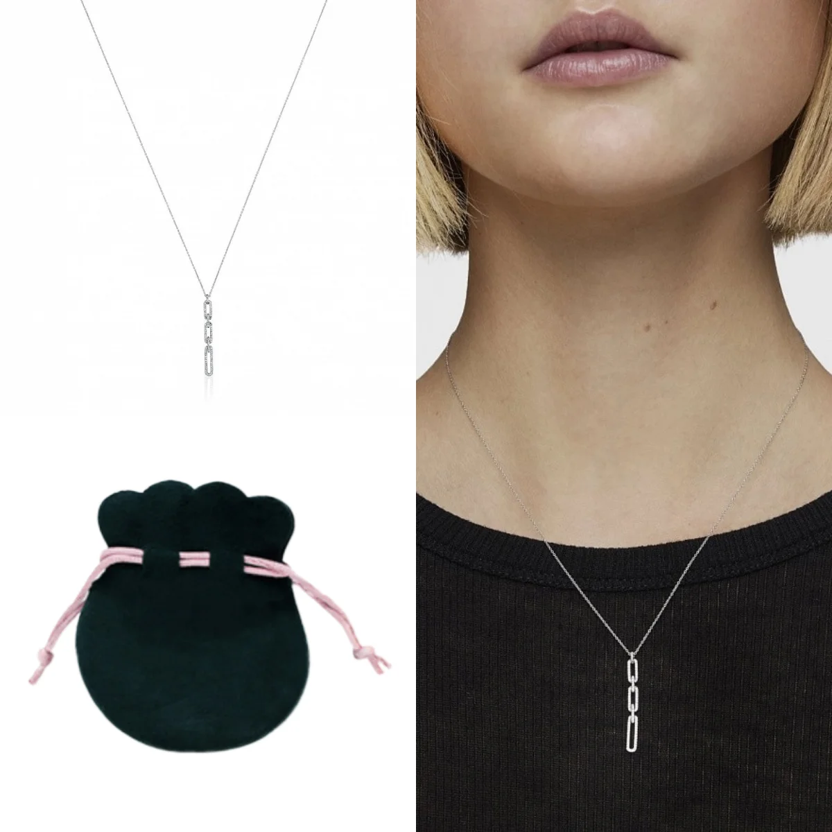 

Skin Friendly S925 Sterling Silver Pendant Safe Comfort Neck Jewelry for Sensitive Skin