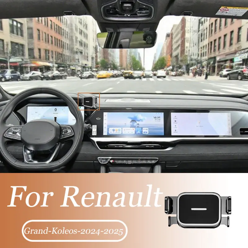 

1 Suit Car Phone Holder For Renault Grand Koleos 2024 2025 Air Outlet Rotatable Mounts One-handed operation Bracket Accessories