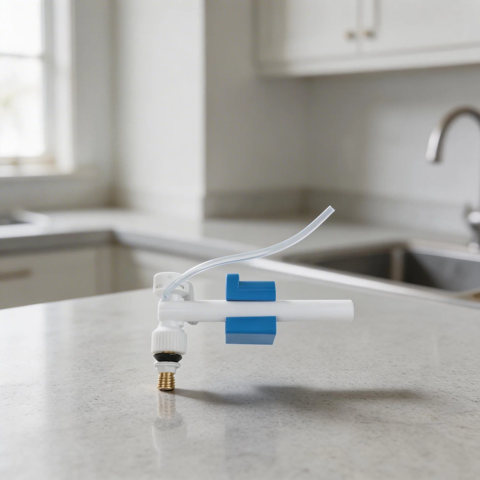 Cistern Fill Valve Engineered for Geberit Toilet Tanks Featuring Brass Fittings and Adjustable Rinse Volume Control