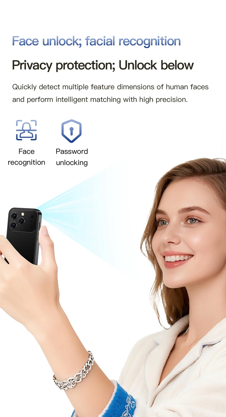 2026 SERVO 3G Super Mini Smartphone Android 9.0 OS 2GB+16GB WiFi Hotspot Play Store Face ID 3.0" Pocket Smart Phone 2SIM Standby