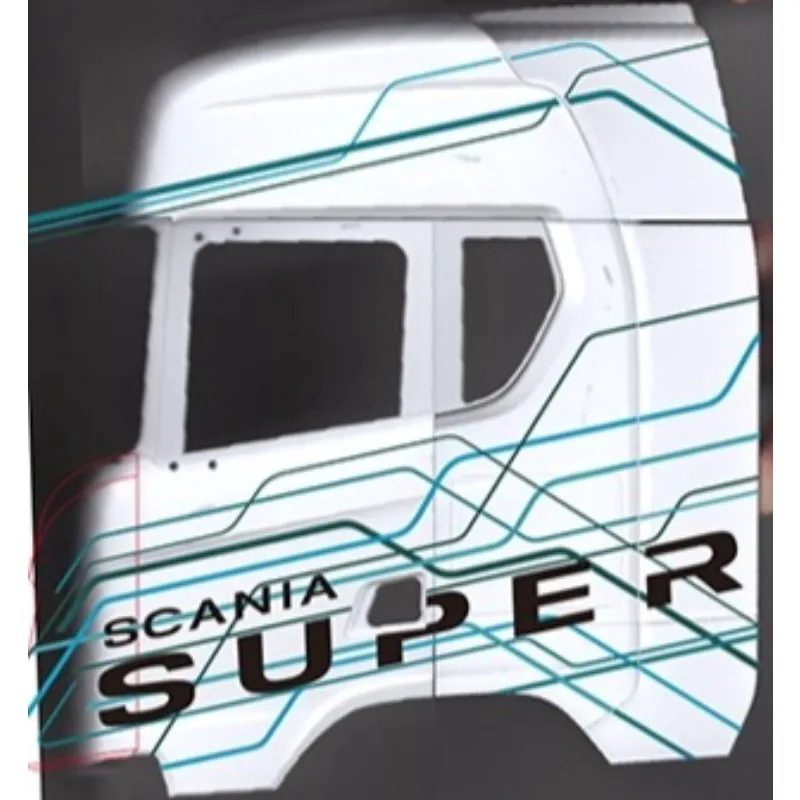จําลองของเล่นรถ SUPER UV สติกเกอร์ตกแต่งสําหรับ 1/14 Tamiya RC รถบรรทุกรถบรรทุก Scania 770S 56368 56379 อุปกรณ์เสริม