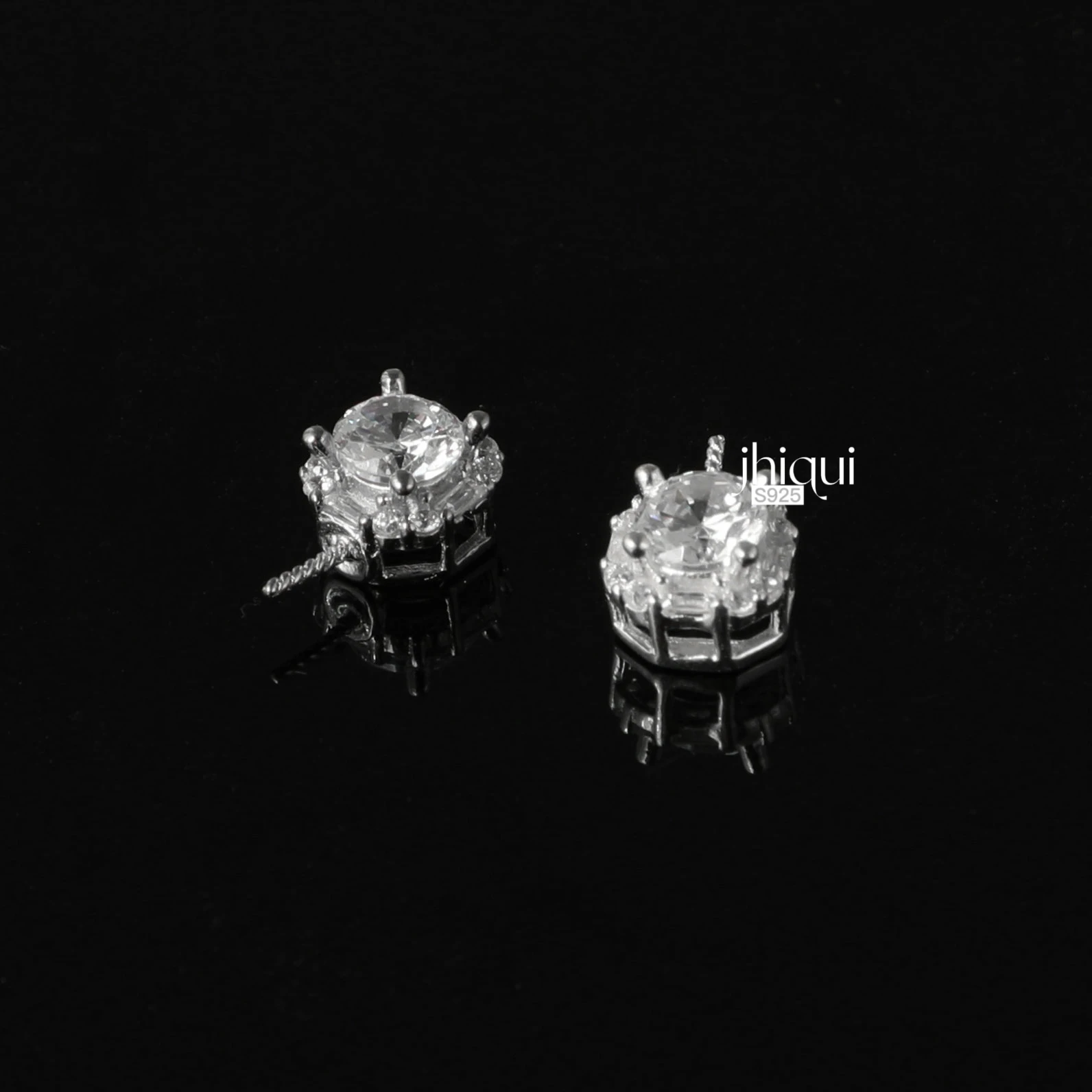 1pc 925 Sterling Silver  Zircon Pendant Base for Pearl Beads DIY Necklace Making  Fine Jewelry Finding