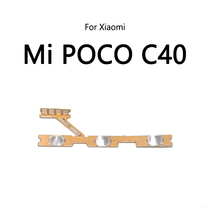 Power Button Switch Volume Mute Button On / Off Flex Cable For Xiaomi Mi POCO C3 C40 M4 Pro 5G 4G M5 M5S Pocophone