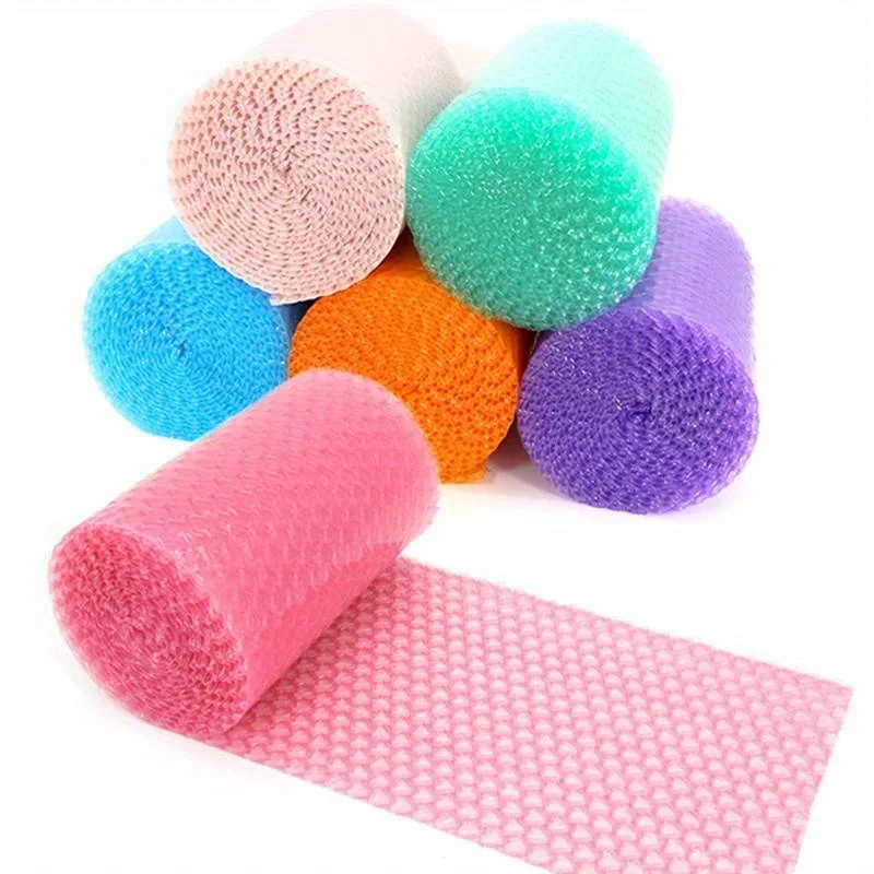 

Packaging Bubble Film Pink Heart Shaped Bubble Wrap Shock Absorbing Cushioning Anti Breakage Bubble Wrap Home Accessories