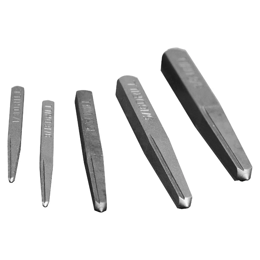 

Straight Flute Extractor Set for Automotive and Mechanical Repair, 5-Piece Kit in Black with Precision Machined Tips and Ergono
