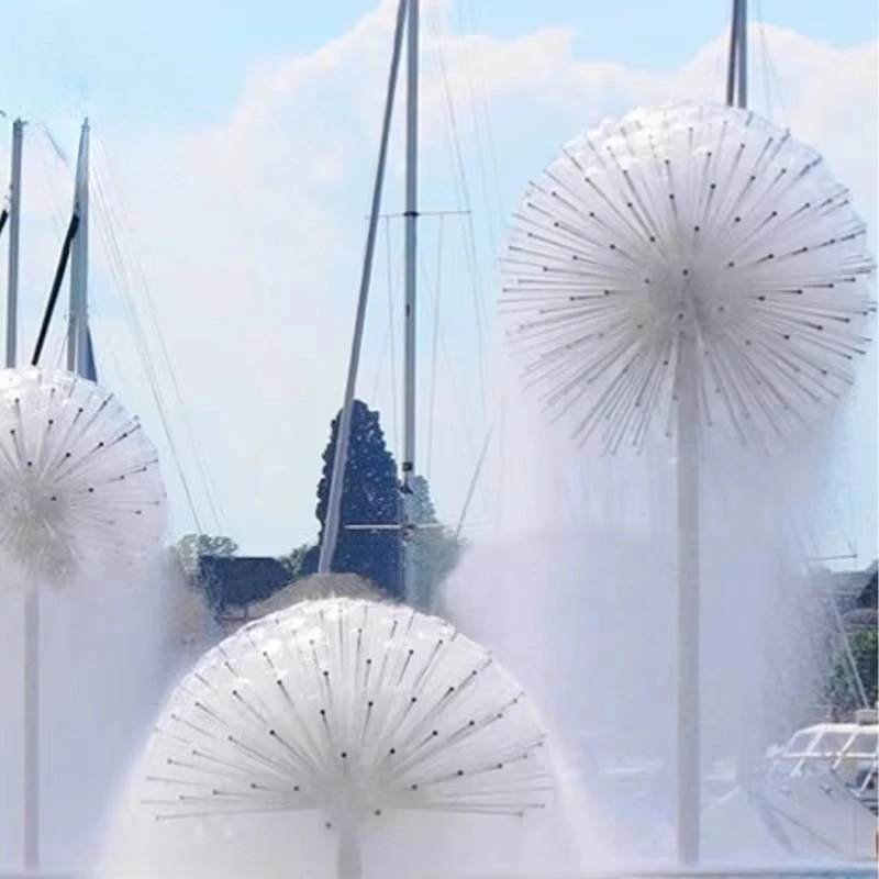 Factory outlet durable, high copper stainless steel dandelion sprinklers for garden and park decoration.