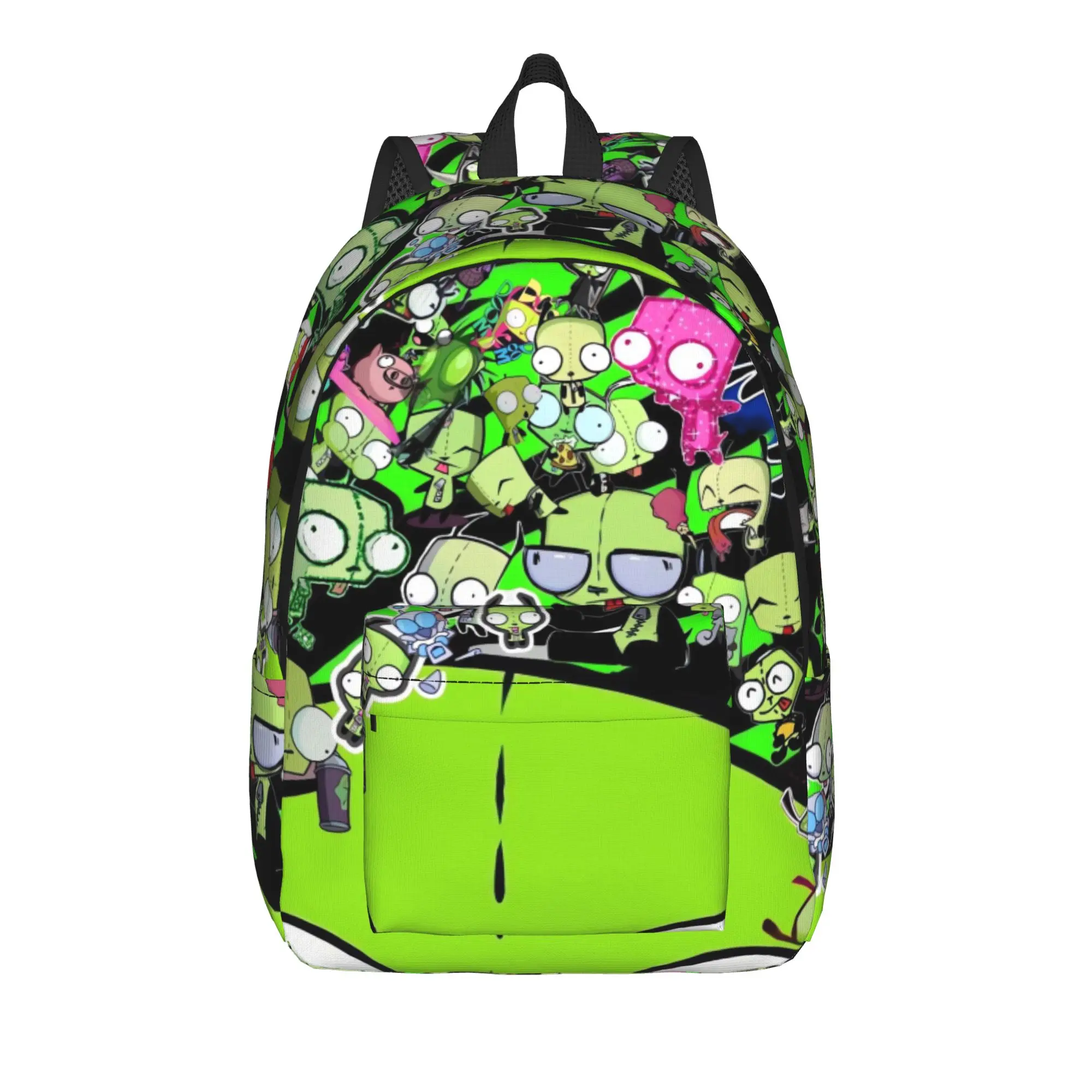 Invader Zim Gir Dib Robot Backpack American Animated Sport Backpacks Youth Design Durable School Bags Pretty Rucksack