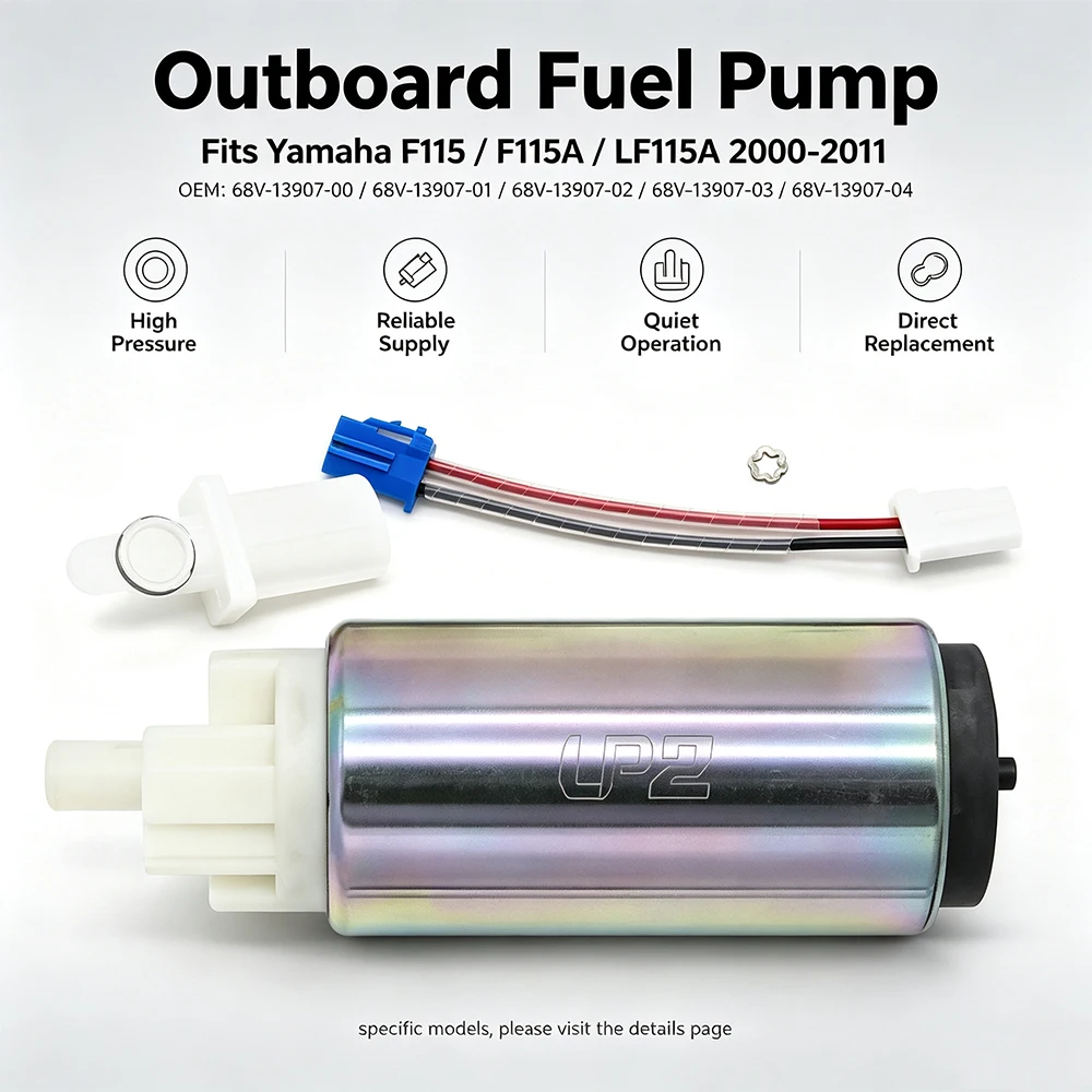 Outboard Fuel Pump For Yamaha F115 F115A FL115 LF115A 2000-2011 68V-13907-04 68V-13907-03 68V-1390702 68V-13907-01 68V-13907-00