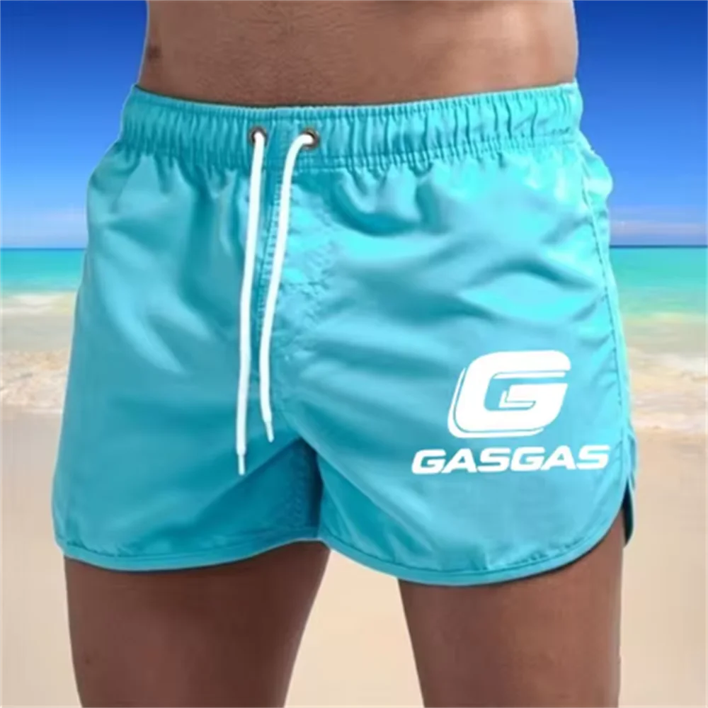 Calções de praia de natação masculino, prancha Fitness calças, swimwear sexy, roupas da moda, 2022