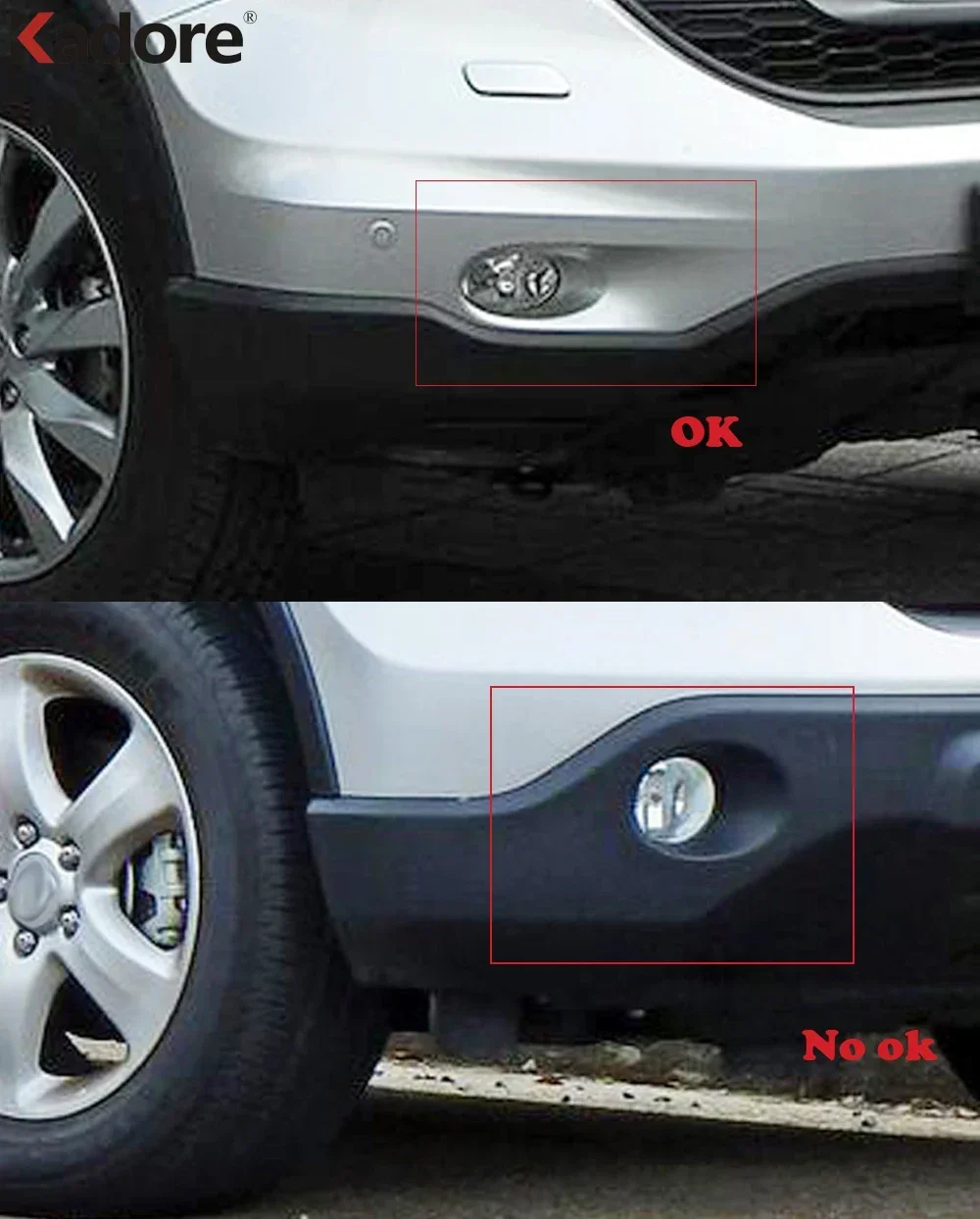 لهوندا CRV CR-V تجميل 2010 2011 كروم الجبهة أضواء الضباب أغطية المصابيح غطاء الضباب اكسسوارات السيارات التصميم #2