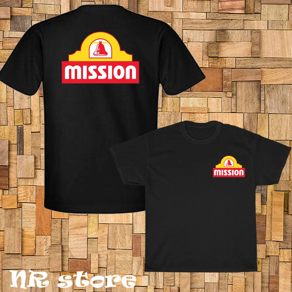 Camiseta con logotipo de tortillas de Mission Foods, divertida, talla S a 5XL, nueva