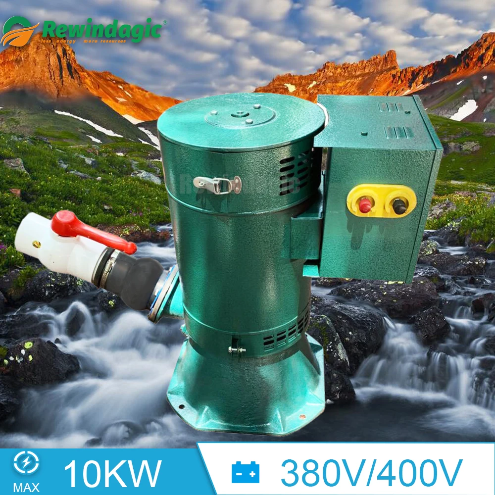 

High Power Single-phase 10KW 220V 230V 240V Water Tuebine Hydro-phase Excitation Single Oblique Strike Hydroelectric