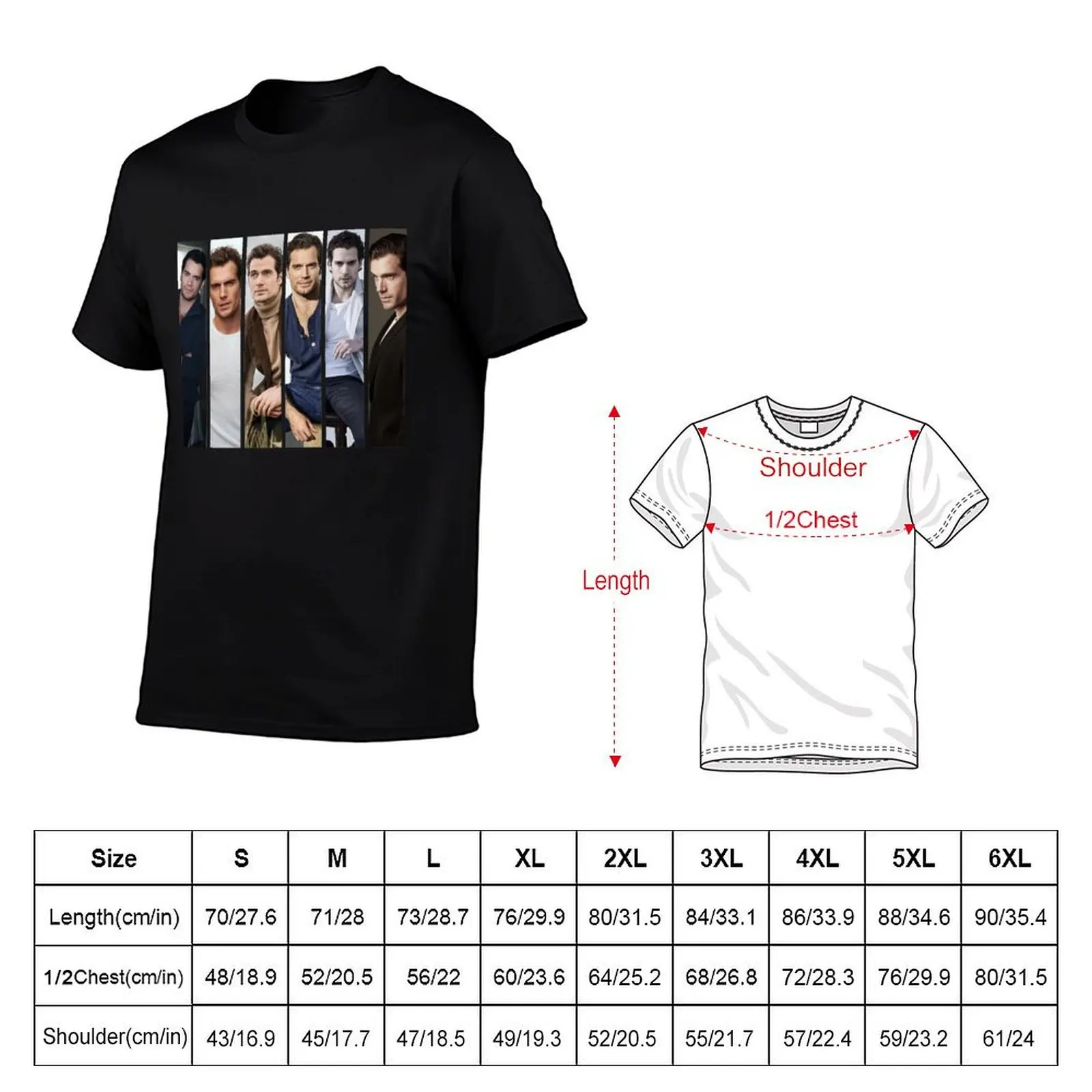 Henry Cavill collage - Taurus zodiac T-Shirt cute clothes shirts graphic tee plain black t shirts men