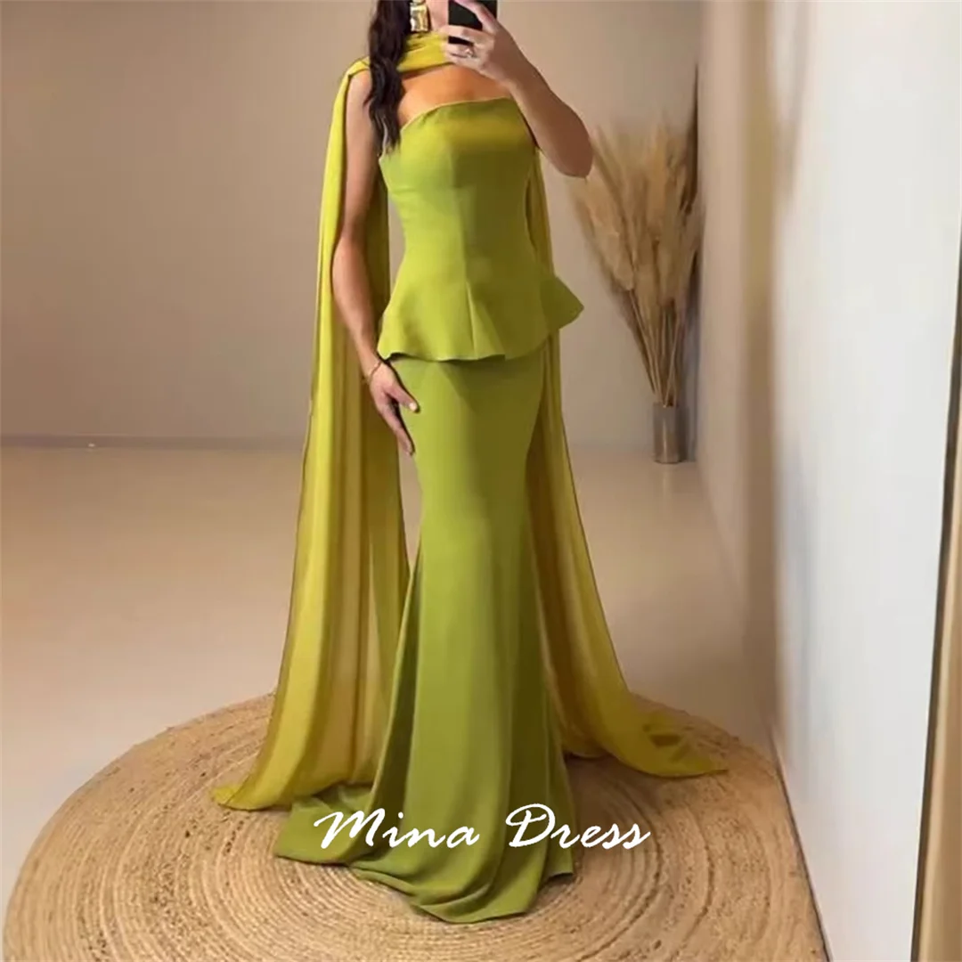 

Mina Customized Tube Top Prom Dresses Luxury Women Evening Dress Sleeveless Elegant Gowns Backless Dresses for Special Events